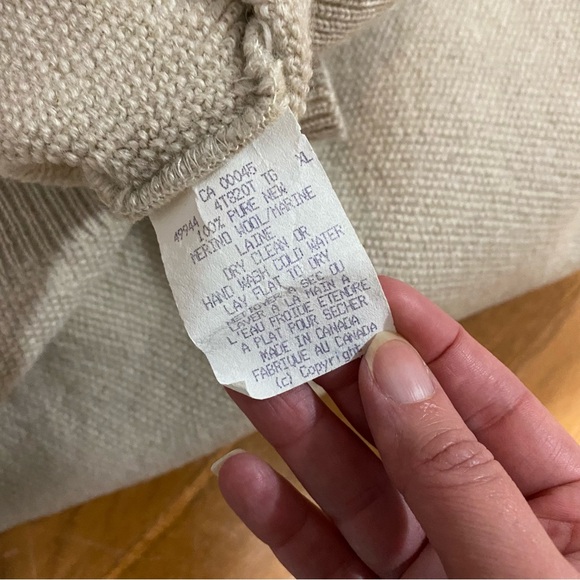 Vintage Tundra Canada merino wool polo sweater - Picture 6 of 7